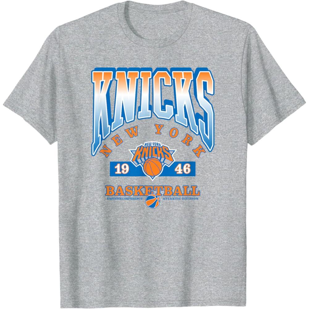 imageNBA New York Knicks Homecourt Advantage TShirtHeather Grey