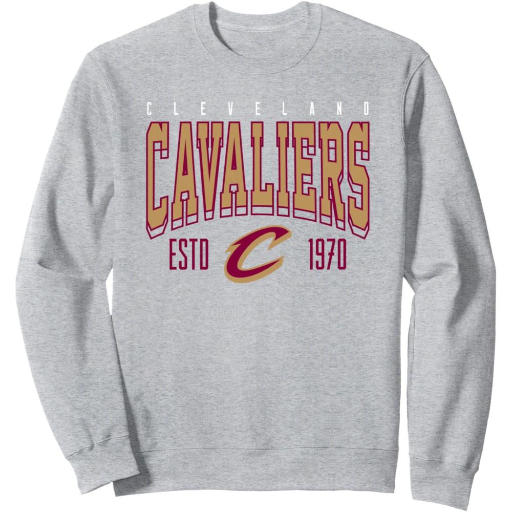 imageNBA Official Cleveland Cavaliers Battle Tested SweatshirtHeather Grey
