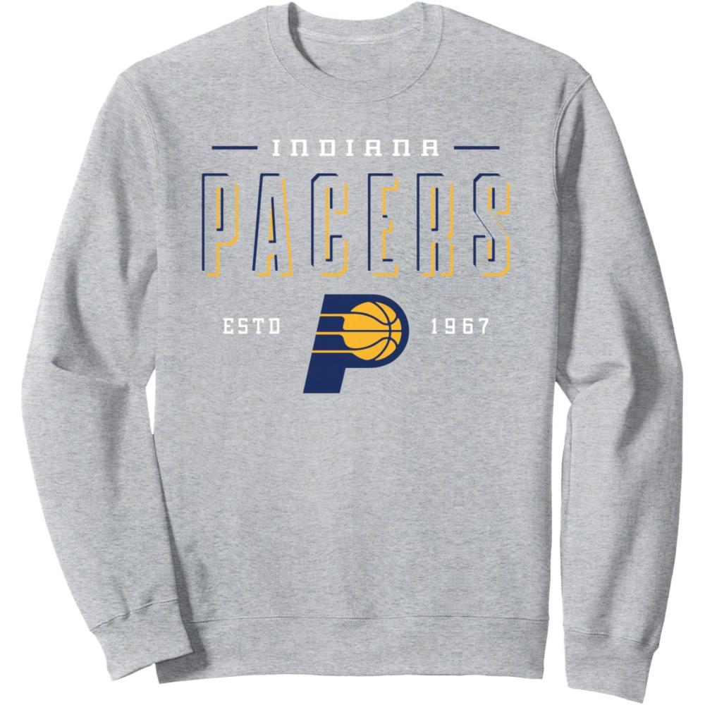 imageNBA Official Indiana Pacers Negative Space SweatshirtHeather Grey