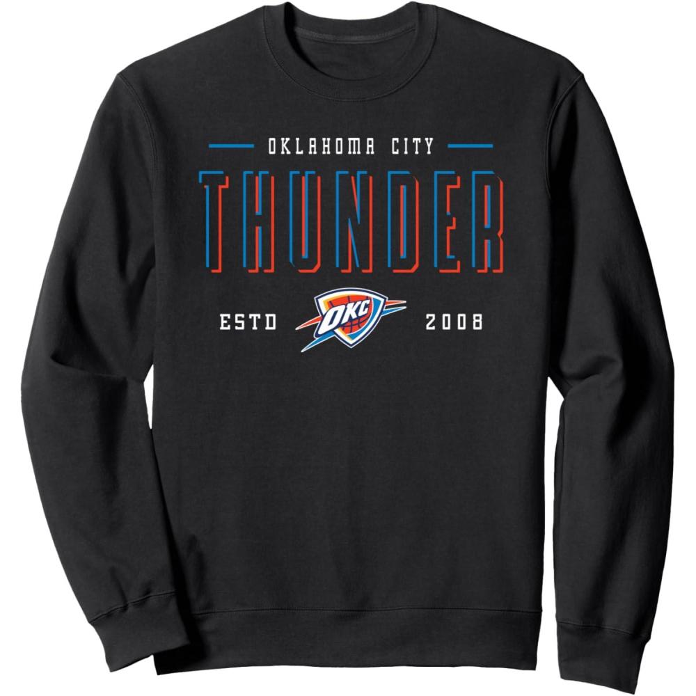 imageNBA Official Oklahoma City Thunder Negative Space SweatshirtBlack