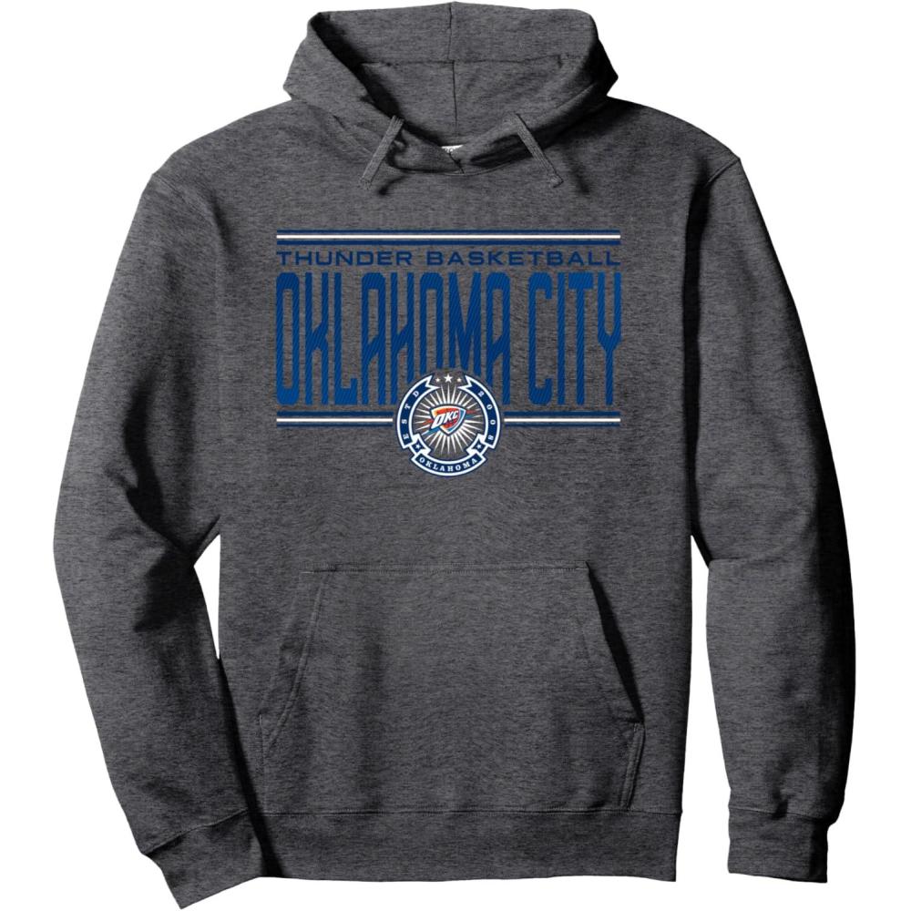 imageNBA Oklahoma City Thunder City Pride Pullover HoodieDark Heather Grey