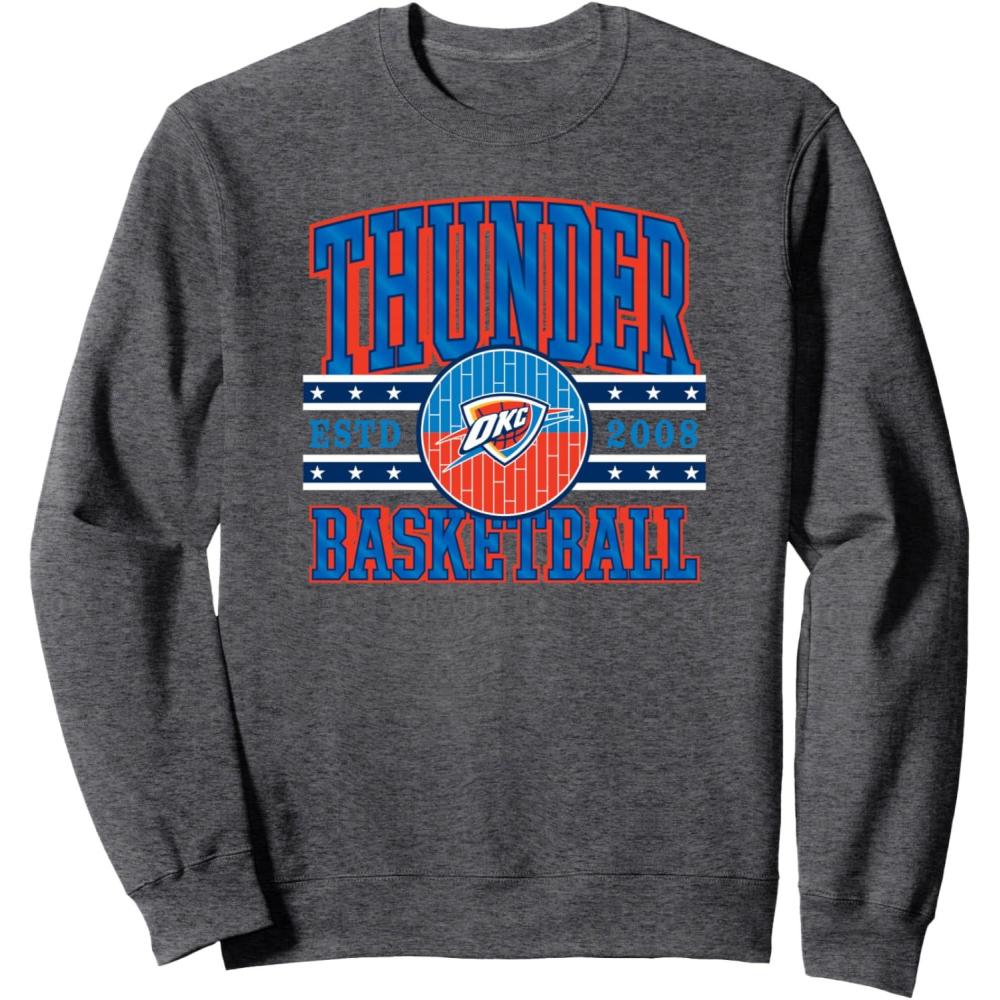 imageNBA Oklahoma City Thunder Courtside SweatshirtDark Heather Grey
