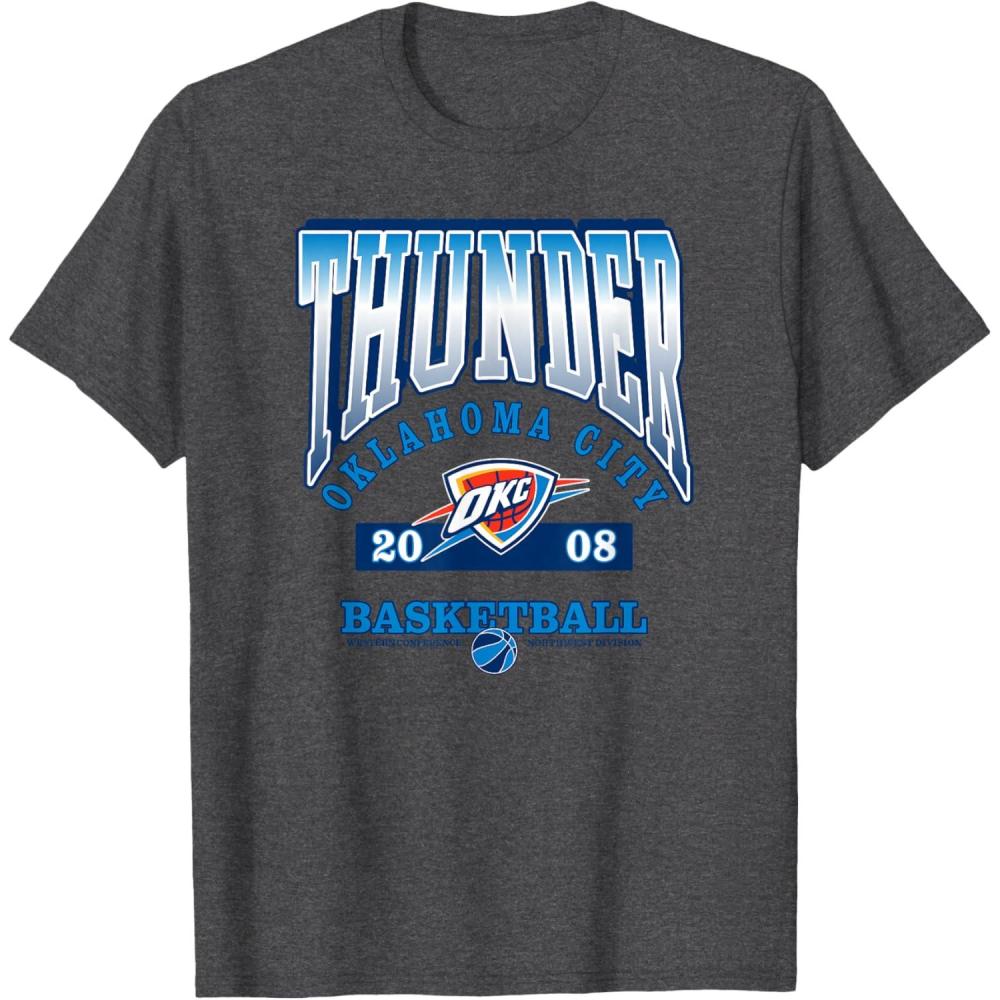 imageNBA Oklahoma City Thunder Homecourt Advantage TShirtDark Heather Grey