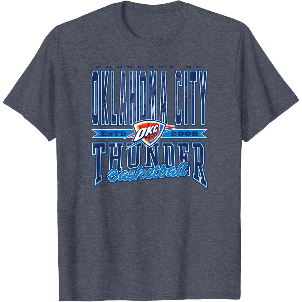 imageNBA Oklahoma City Thunder Nonstop Action TShirtHeather Blue