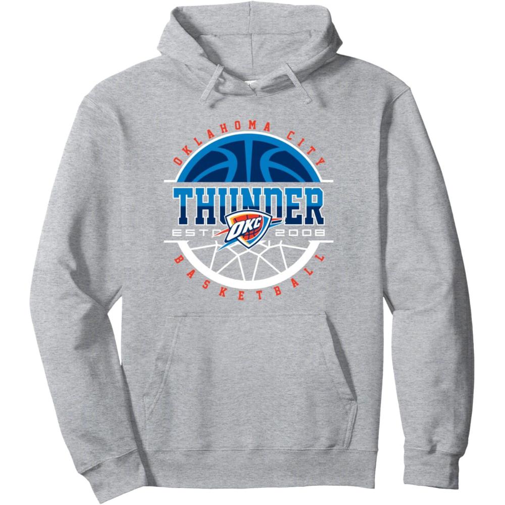imageNBA Oklahoma City Thunder Pick and Roll Pullover HoodieHeather Grey