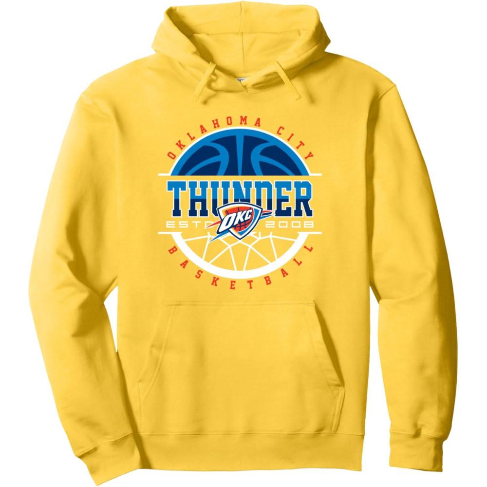 imageNBA Oklahoma City Thunder Pick and Roll Pullover HoodieLemon Yellow