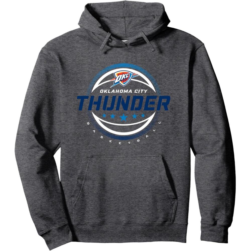 imageNBA Oklahoma City Thunder The Rock Pullover HoodieDark Heather Grey