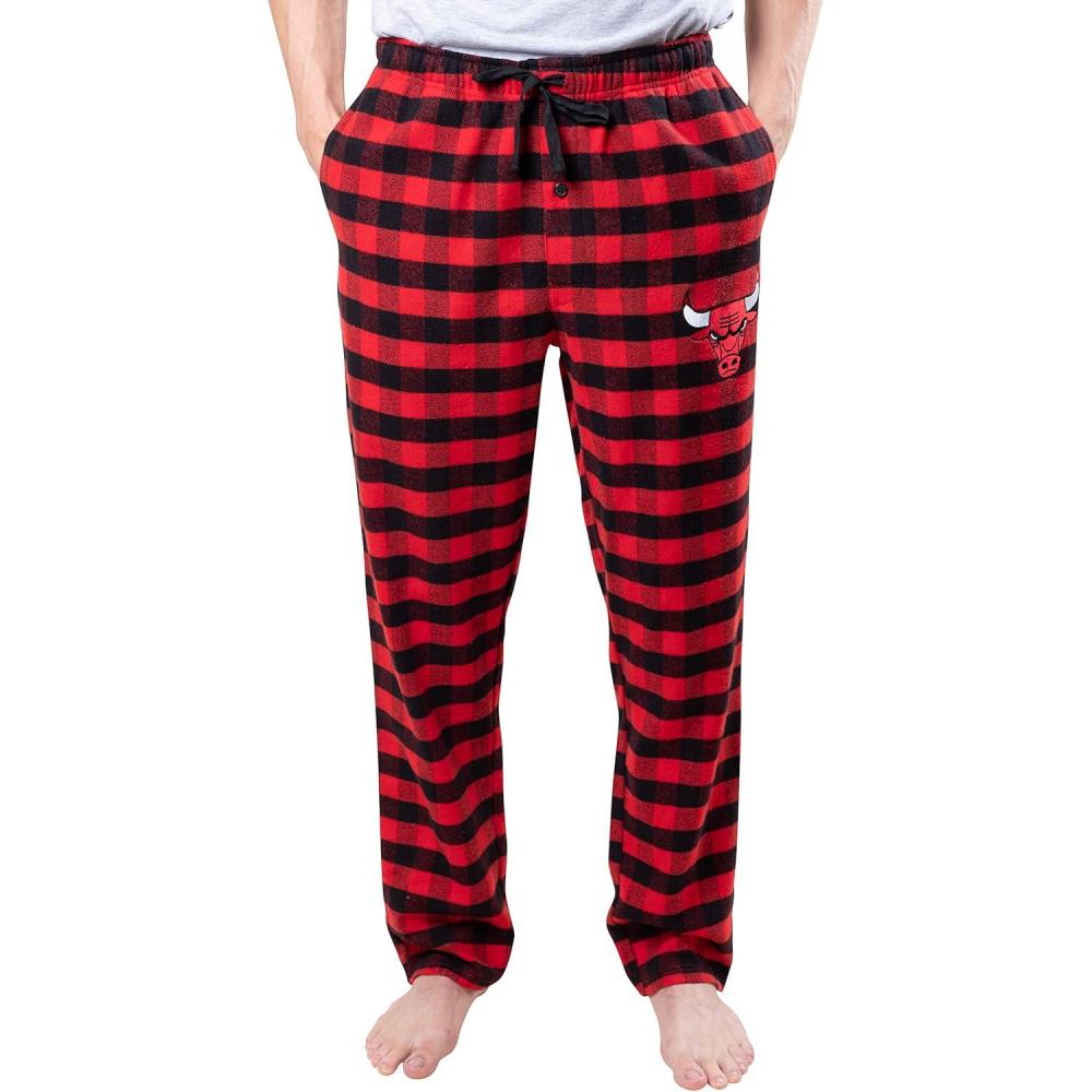 imageUltra Game Mens NBA Official Sleepwear Super Soft Flannel Pajama Loungewear PantsChicago Bulls