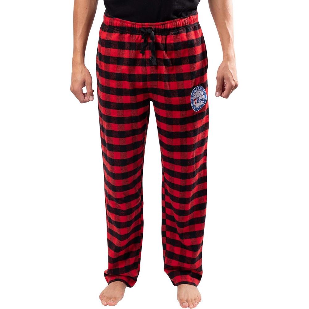 imageUltra Game Mens NBA Official Sleepwear Super Soft Flannel Pajama Loungewear PantsPhiladelphia 76ers