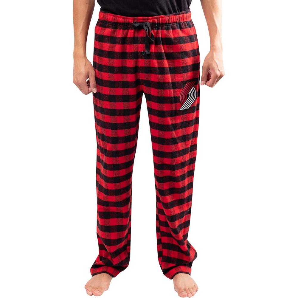 imageUltra Game Mens NBA Official Sleepwear Super Soft Flannel Pajama Loungewear PantsPortland Trail Blazers