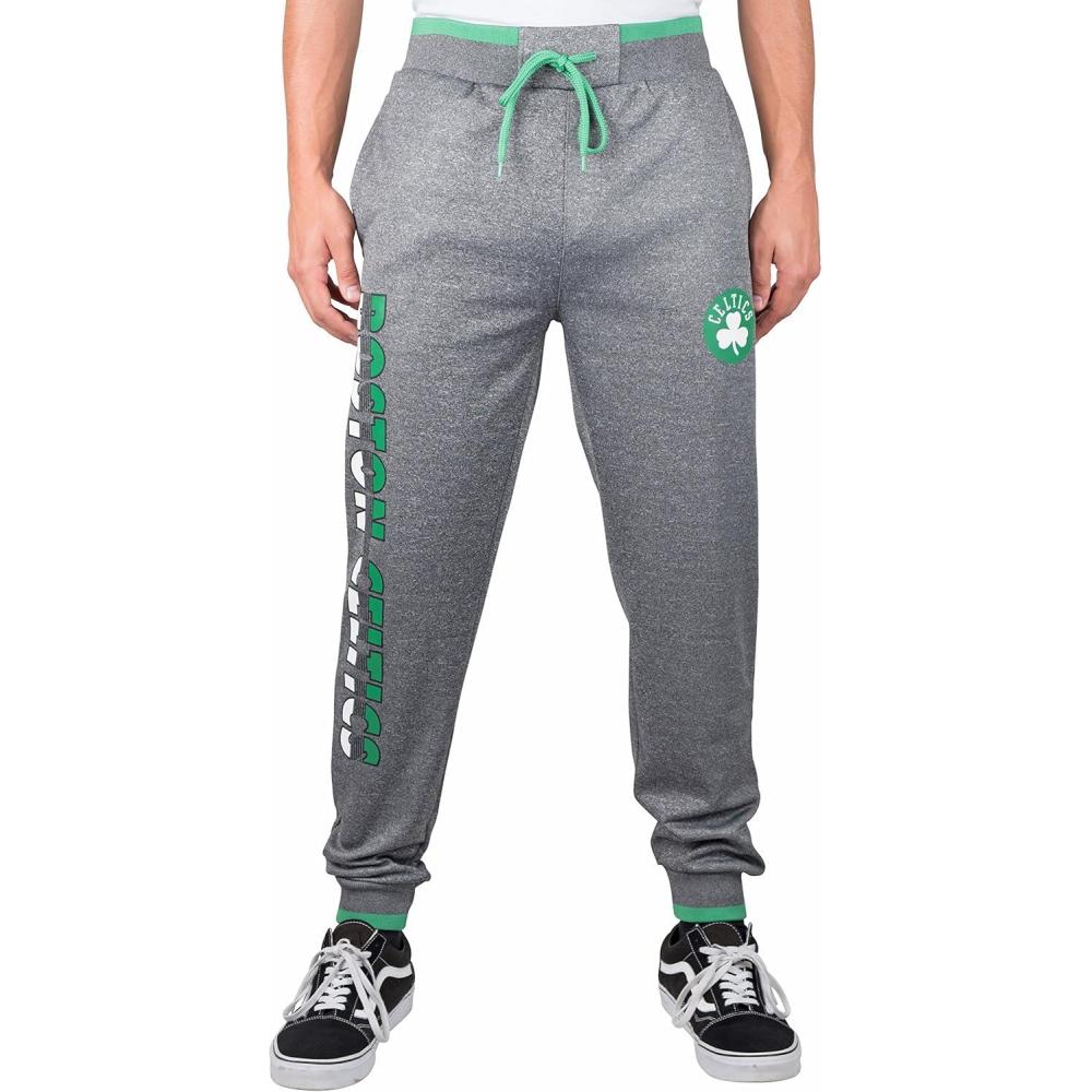 imageUltra Game Mens NBA Official Soft Fleece Active Jogger SweatpantsHeather Charcoal