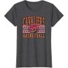 Cleveland Cavaliers NBA Adult Unisex Grey X-Small Classic Crew Neck Short Sleeve T-Shirt(Dark Heather Grey)