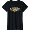 LOS ANGELES LAKERS NBA Los Angeles Lakers El Dorado Black Small Straight T-Shirt(Black)