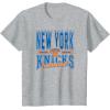 NBA New York Knicks Nonstop Action T-Shirt(Heather Grey)