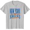 NBA New York Knicks Nonstop Action T-Shirt(Silver Grey)
