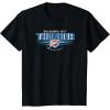 Oklahoma City Thunder Black NBA T-Shirt, Men’s Small, Short Sleeve, Crew Neck, Classic Fit, Polyester 100%(Black)