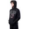 Ultra Game Adults NBA Official Classic Embroidered Hoodie Sweatshirt(Black)