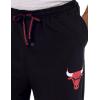 Ultra Game Men’s NBA Official 2-Piece Super Soft Tee Shirt & Lounge Pants Set(Chicago Bulls)