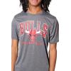 Ultra Game Men’s NBA Official Arched Plexi Short Sleeve Tee Shirt(Charcoal Heather)
