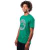 Ultra Game Men’s NBA Official Brushed Reflective Logo Tee Shirt(Kelly Green)