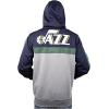 Ultra Game Men’s NBA Official Full Zip Hoodie Sweatshirt(Navy)