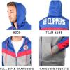 Ultra Game Men’s NBA Official Full Zip Hoodie Sweatshirt(Team Color)