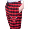 Ultra Game Men’s NBA Official Sleepwear Super Soft Flannel Pajama Loungewear Pants(Chicago Bulls)