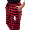 Ultra Game Men’s NBA Official Sleepwear Super Soft Flannel Pajama Loungewear Pants(Houston Rockets)