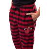Ultra Game Men’s NBA Official Sleepwear Super Soft Flannel Pajama Loungewear Pants(Miami Heat)