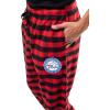 Ultra Game Men’s NBA Official Sleepwear Super Soft Flannel Pajama Loungewear Pants(Philadelphia 76ers)