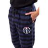 Ultra Game Men’s NBA Official Sleepwear Super Soft Flannel Pajama Loungewear Pants(Washington Wizards)
