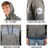 Ultra Game Men’s NBA Official Super Soft Driver Full Zip Hoodie Jacket Sweatshirt(Heather Charcoal)
