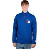 Ultra Game Men’s NBA Official Super Soft Quarter Zip Sweatshirt with Zipper Pockets(Team Color 2)