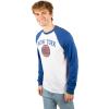 Ultra Game Men’s NBA Official Super Soft Raglan Baseball T-Shirt(Team Color)