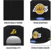 Ultra Game Men’s NBA Official Twill Snap Back Ultimate Baseball Cap Hat(Black)