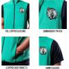 Ultra Game NBA Men’s Soft Fleece Full Zip Vest Jacket(Team Color)