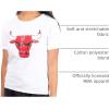 Ultra Game Women’s NBA Official Soft Vintage Distressed Graphics T-Shirt(Chicago Bulls)