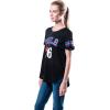 Ultra Game Women’s NBA Official Super Soft Mesh Jersey T-Shirt(Black)