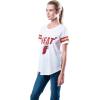 Ultra Game Women’s NBA Official Super Soft Mesh Jersey T-Shirt(White)