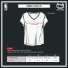 Ultra Game Women’s NBA Official V-Neck Rhinestone Short Sleeve Tee Shirt(Charcoal)