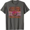 Cleveland Cavaliers NBA Adult Unisex Grey X-Small Classic Crew Neck Short Sleeve T-Shirt(Asphalt Grey)