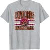 Cleveland Cavaliers NBA Adult Unisex Grey X-Small Classic Crew Neck Short Sleeve T-Shirt(Heather Grey)