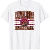 Cleveland Cavaliers NBA Adult Unisex Grey X-Small Classic Crew Neck Short Sleeve T-Shirt(White)