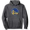 NBA Golden State Warriors Officially Licensed Pullover Hoodie(Dark Heather Grey)