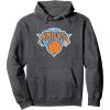 NBA New York Knicks Officially Licensed Pullover Hoodie(Dark Heather Grey)