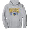 NBA Official Golden State Warriors Hot Plate Pullover Hoodie(Heather Grey)
