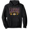 NBA Official Los Angeles Lakers Hot Plate Pullover Hoodie(Black)
