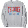 NBA Official Oklahoma City Thunder Battle Tested Sweatshirt(Heather Grey)
