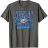 NBA Oklahoma City Thunder Nonstop Action T-Shirt(Asphalt Grey)