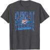 NBA Oklahoma City Thunder Nonstop Action T-Shirt(Dark Heather Grey)
